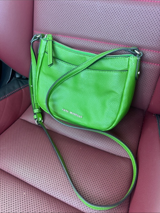 Dana Buchman Handbags - Dana Buchman Green Leather Crossbody Bag